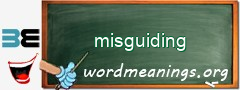 WordMeaning blackboard for misguiding